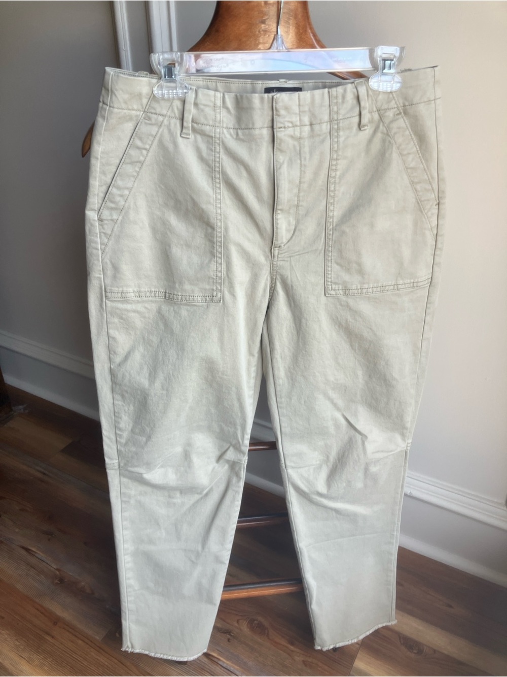 Banana Republic Girlfriend Authentic Chino Utility Pants Beige Size 10